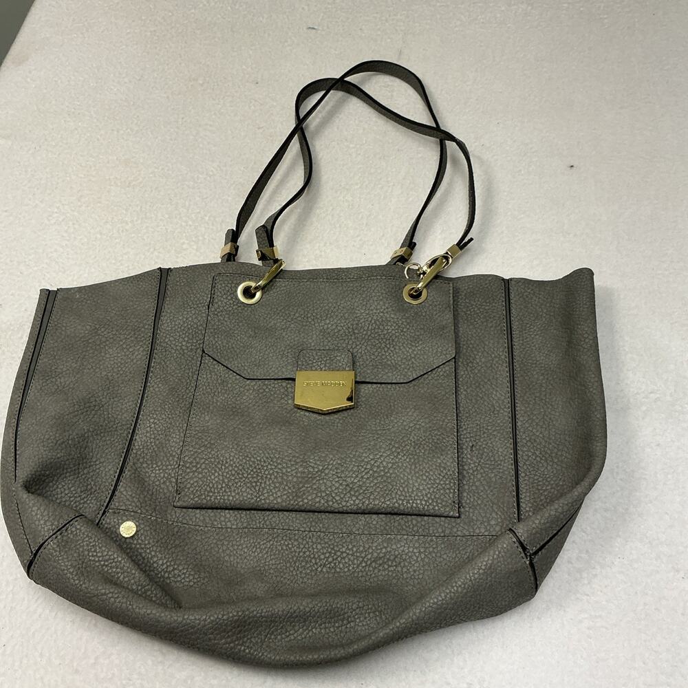 Steve Madden Dark Gray Handbag Purse Satchel S K4 Shoulder Bag ToteLarge. 3165